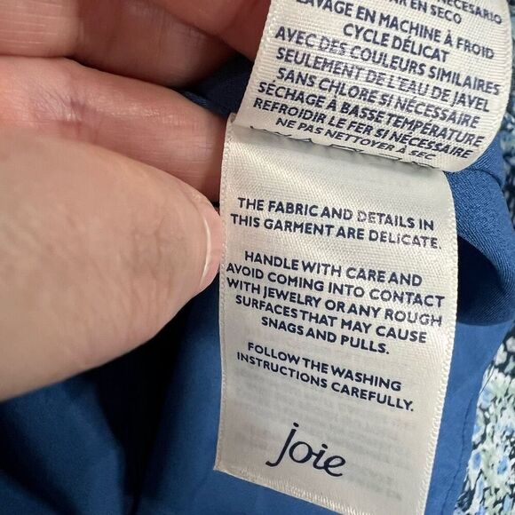 Joie Blue‎ Parisian Paisley Chiffon Balloon Maxi Dress Tiered Ruffles XXL - Picture 11 of 11